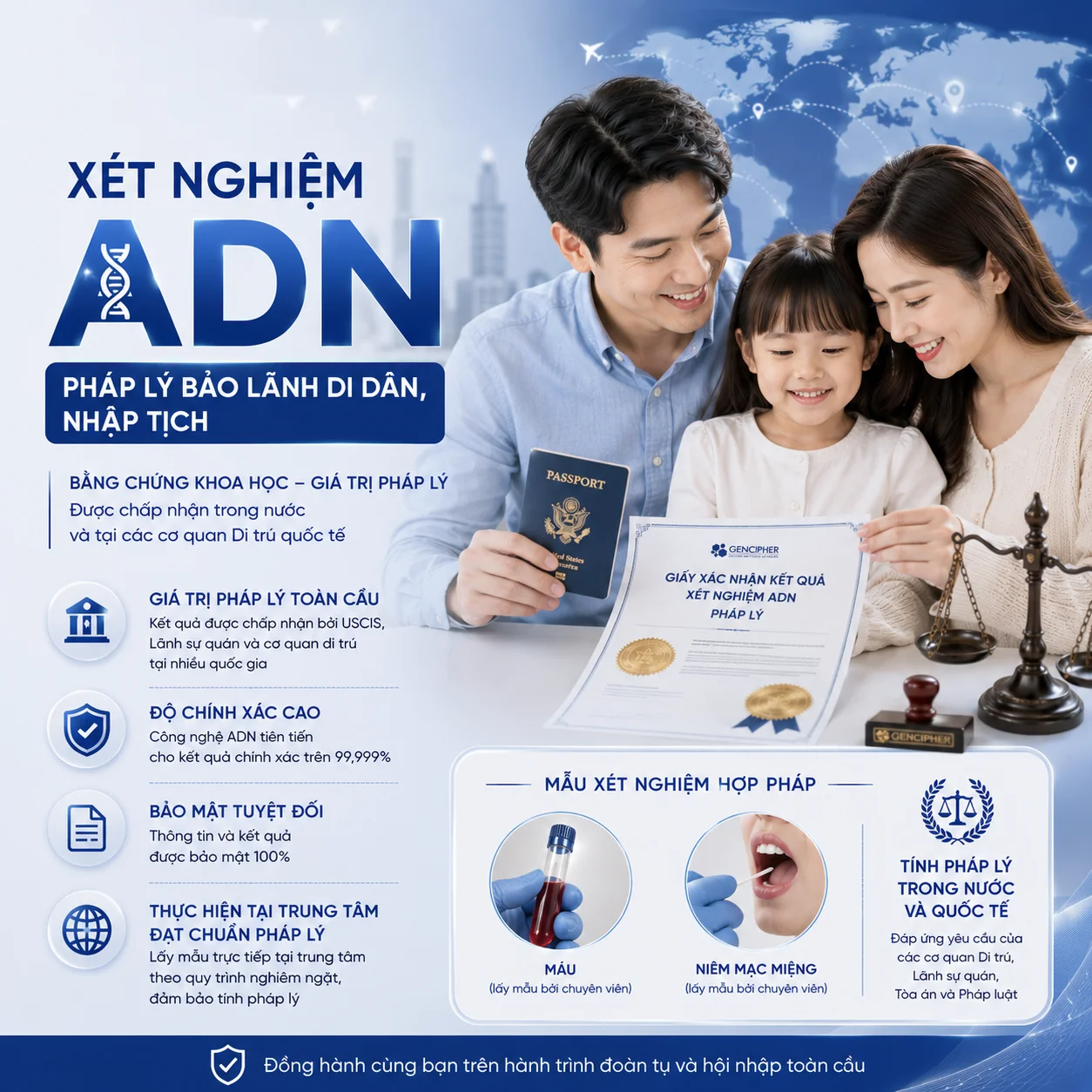 Xét nghiệm ADN bảo lãnh - di dân - nhập tịch