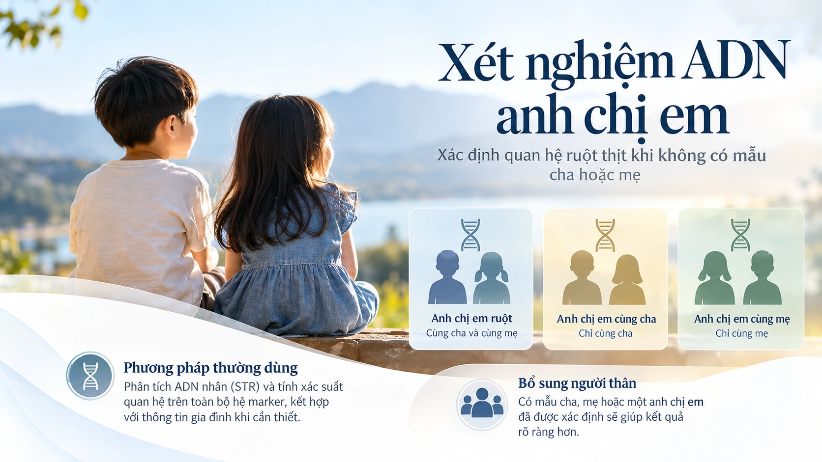 Các phương án xét nghiệm ADN anh chị em