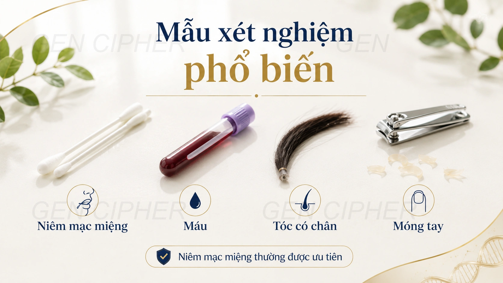 Các loại mẫu dùng cho xét nghiệm ADN chú bác – cháu trai