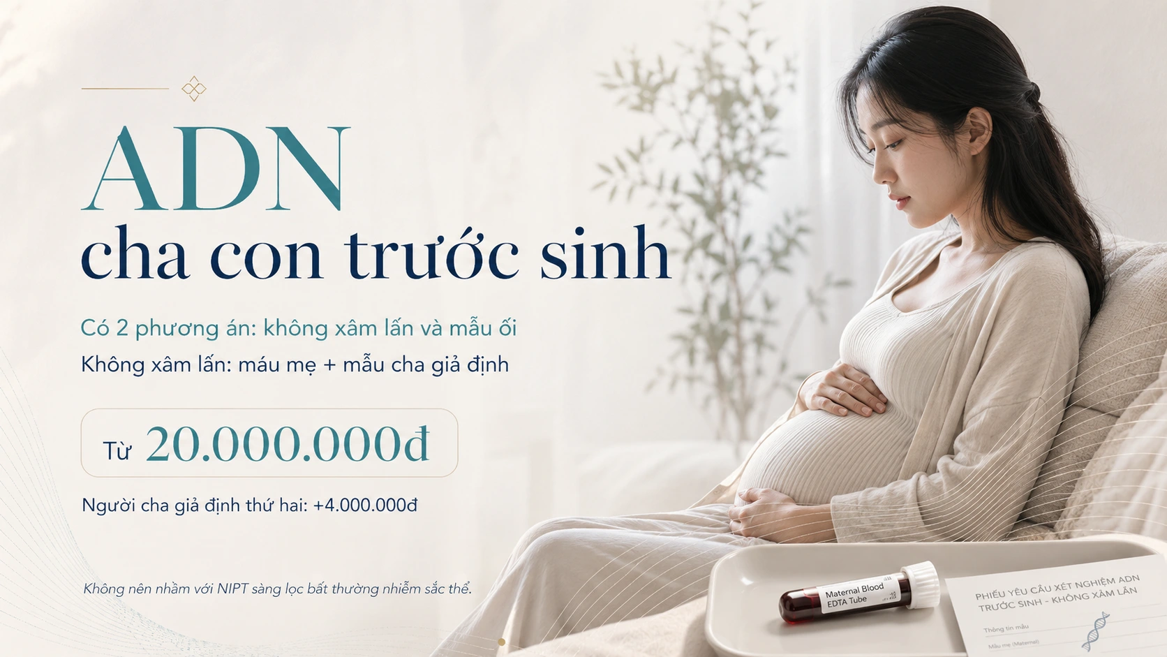 Giá xét nghiệm ADN cha con trước sinh