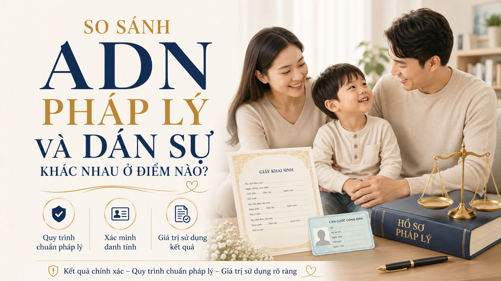 Mẫu xét nghiệm ADN cha con pháp lý