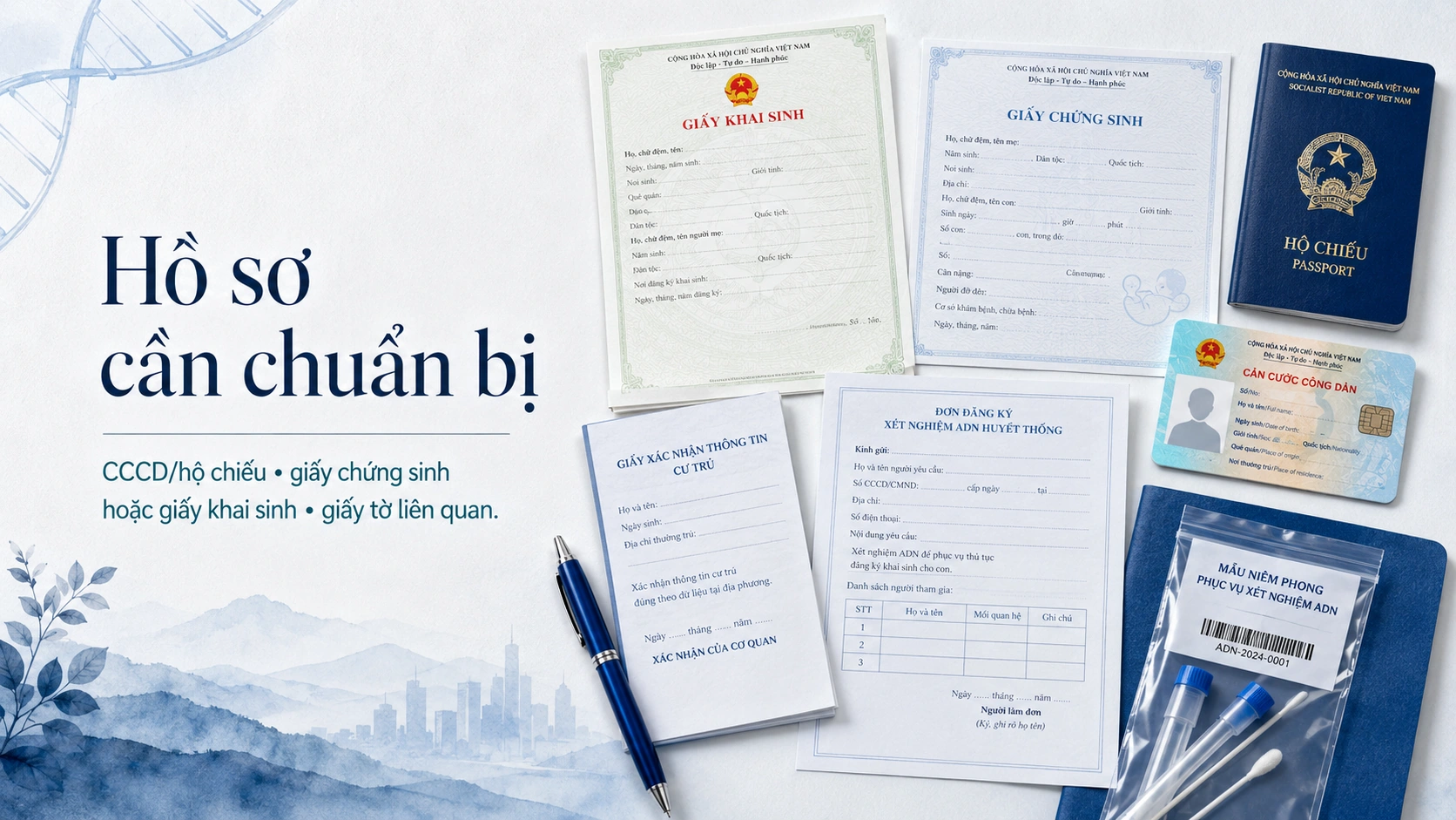 Hồ sơ xét nghiệm ADN pháp lý