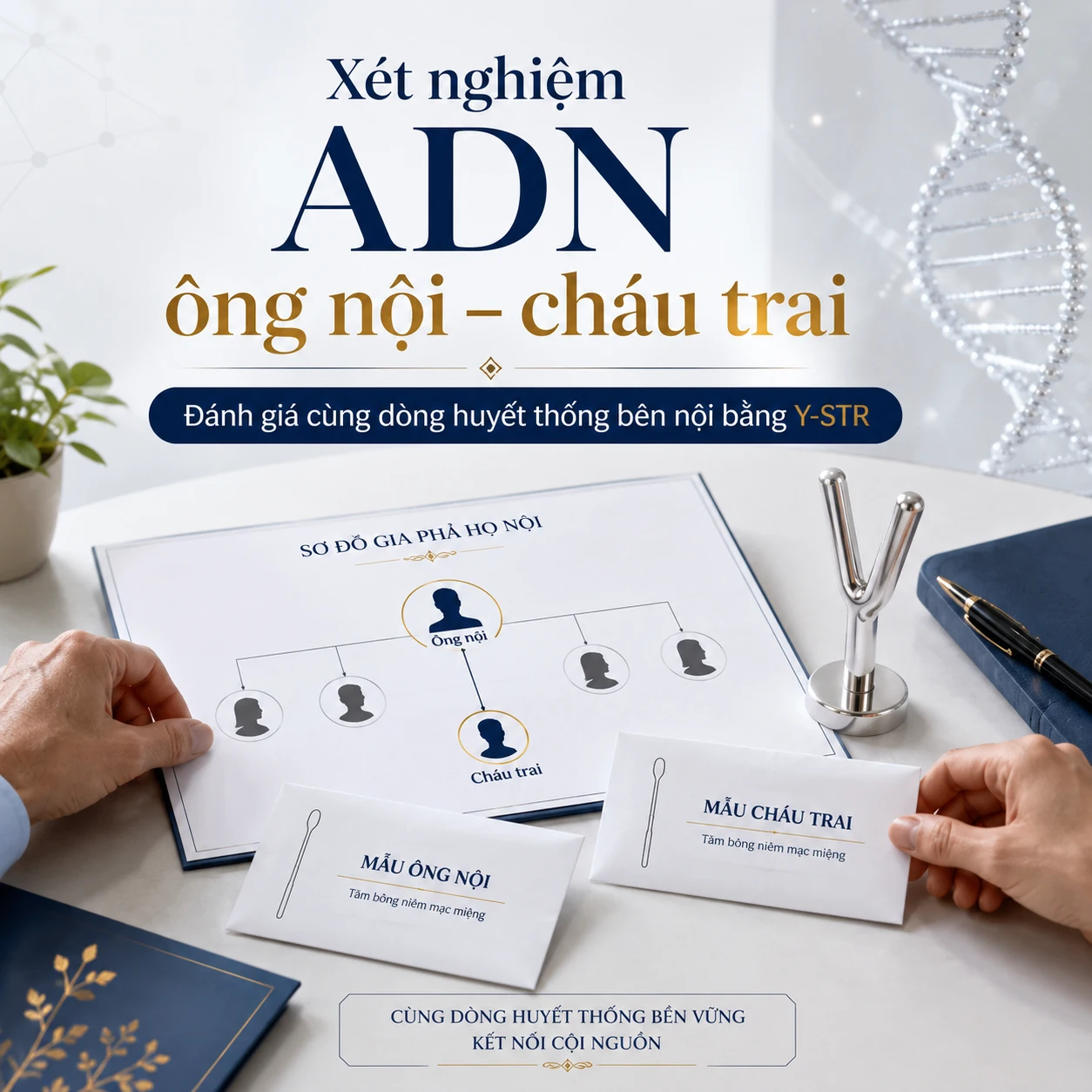 Xét nghiệm ADN ông nội – cháu trai bằng nhiễm sắc thể Y