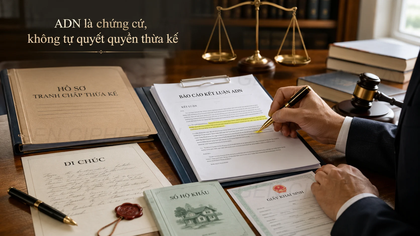 Sơ đồ huyết thống trong xét nghiệm ADN thừa kế