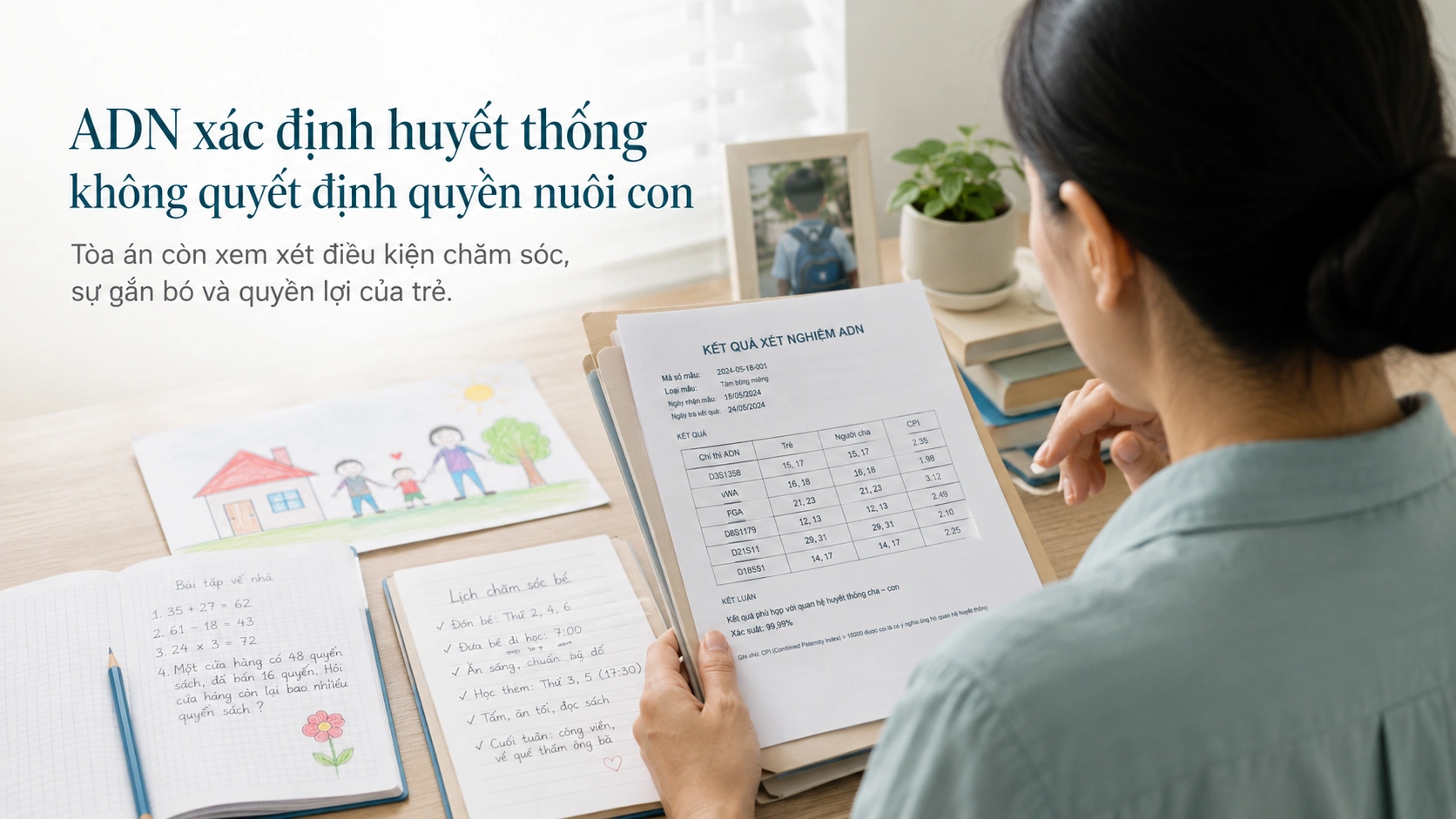 Giá trị xét nghiệm ADN đối với quan hệ huyết thống