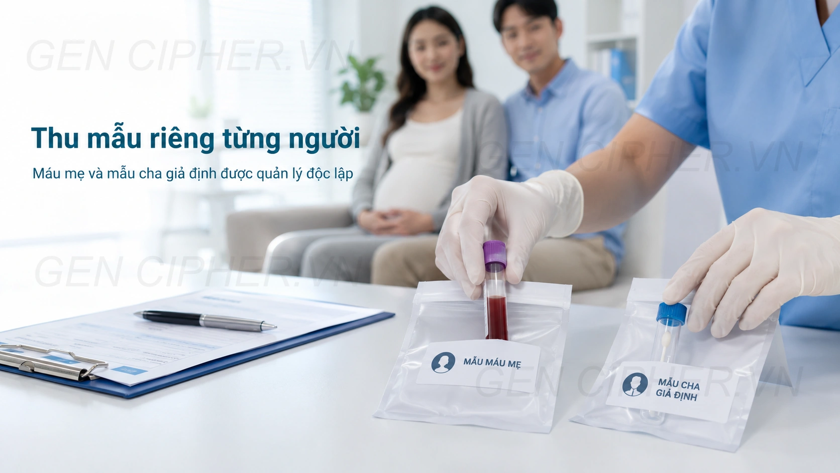 Thu mẫu người cha giả định