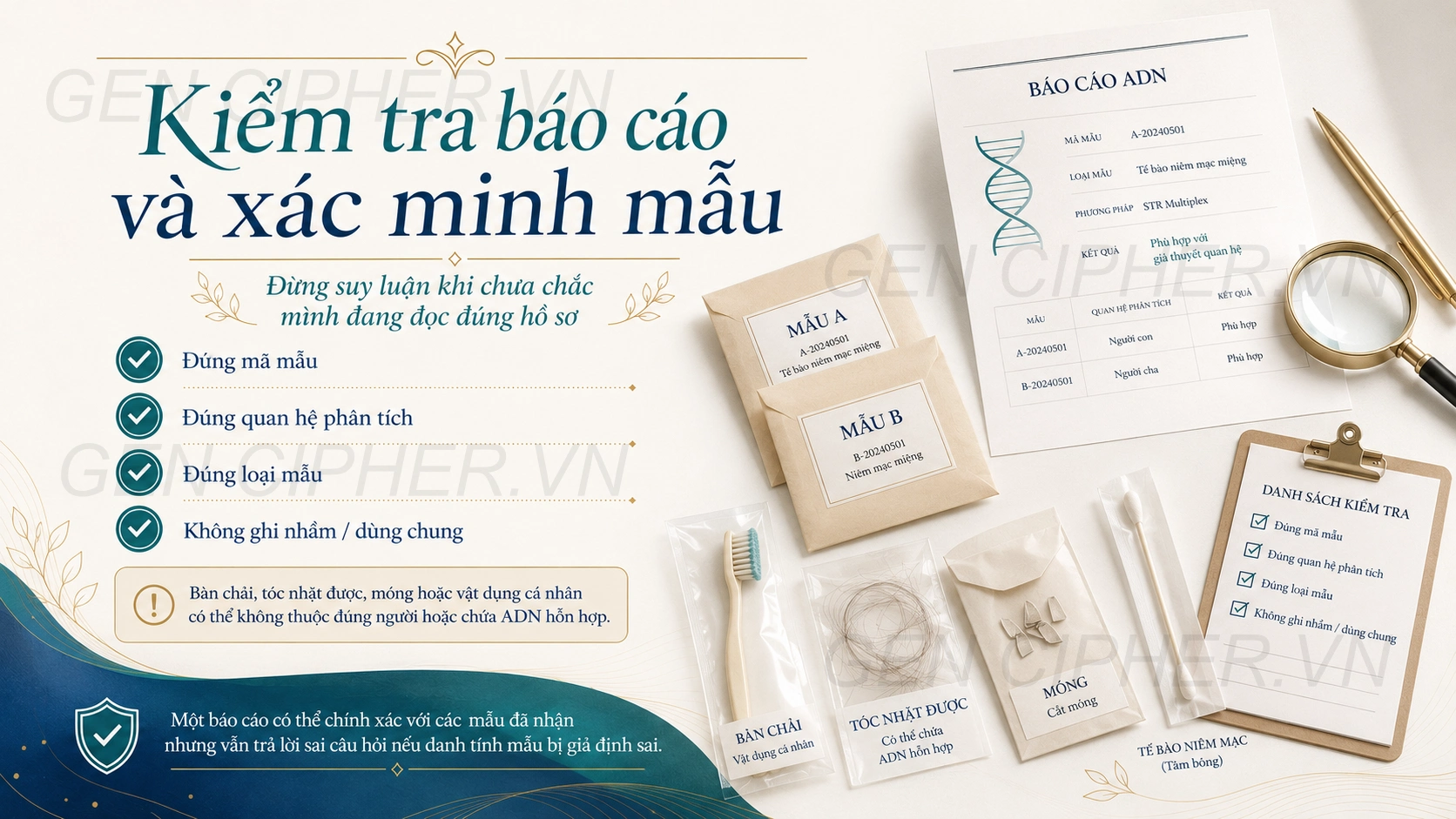 Minh họa cho bước 2: kiểm tra đúng kết quả trước khi suy luận