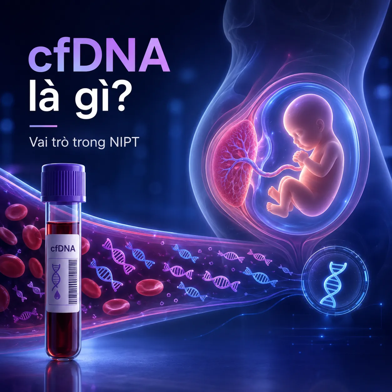 cfDNA là gì? Vai trò của cfDNA trong xét nghiệm NIPT