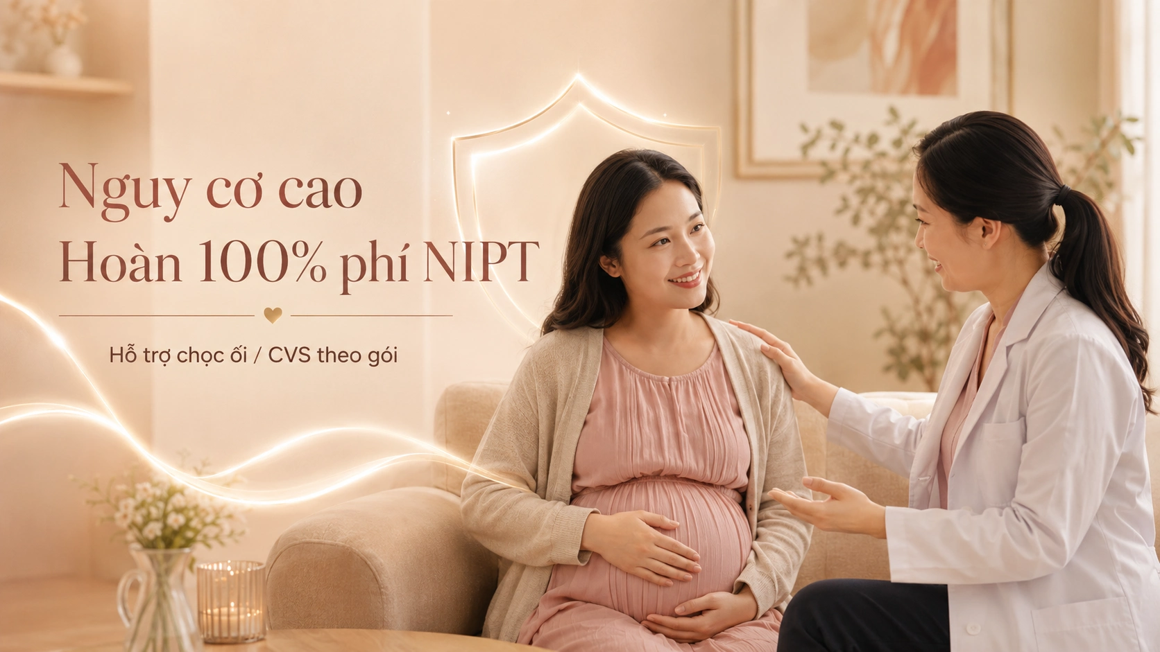 Minh họa hỗ trợ chi phí chọc ối và chẩn đoán CNV