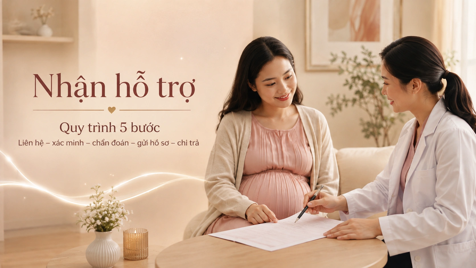 Minh họa quy trình hỗ trợ khách hàng NIPT