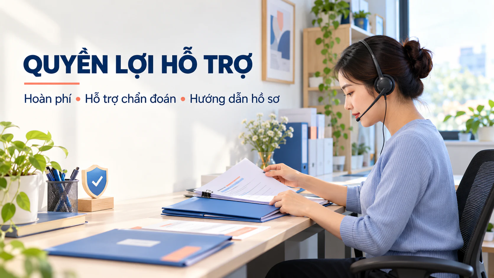 Quyền lợi hoàn phí, hỗ trợ chẩn đoán và hướng dẫn hồ sơ cho khách hàng GEN CIPHER