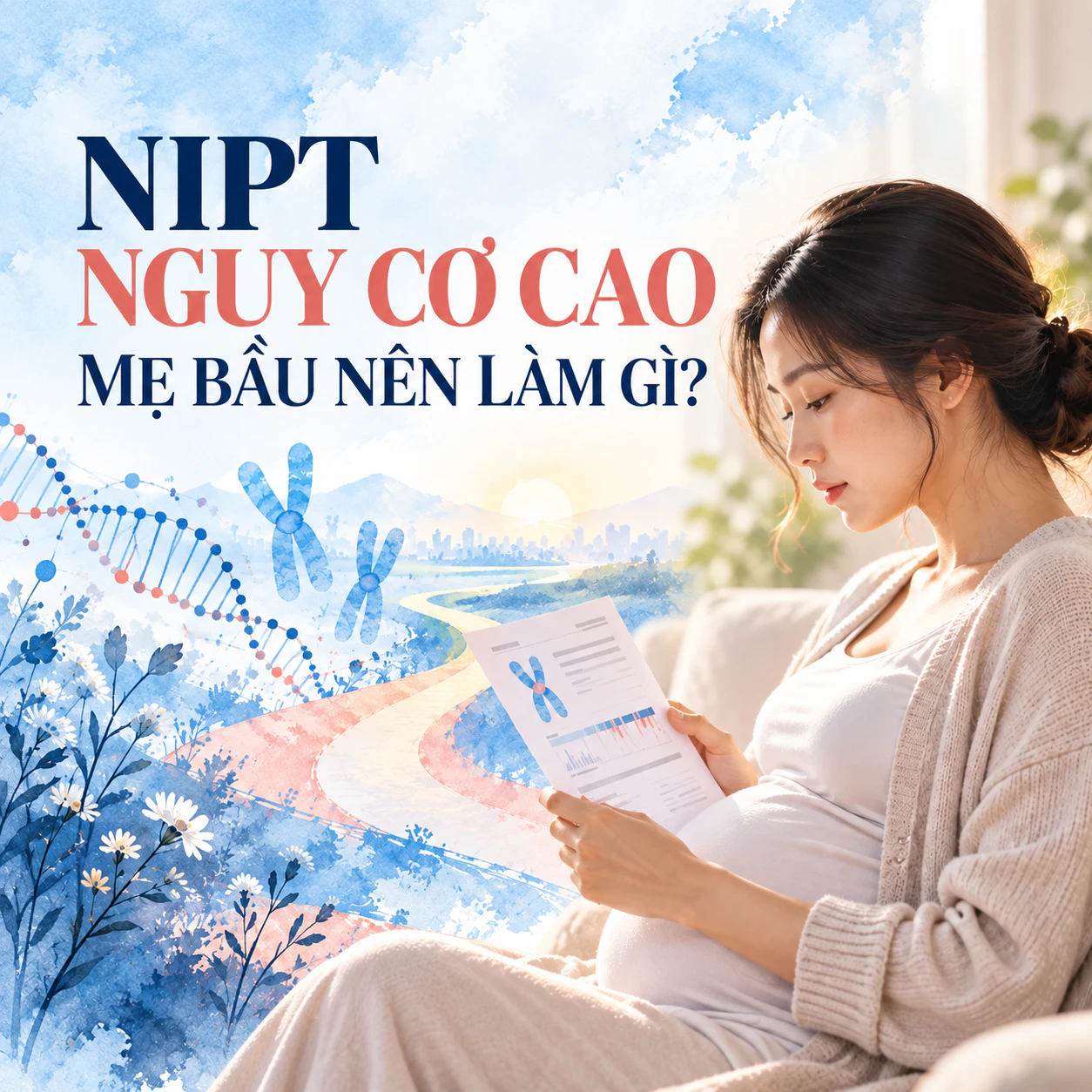 Kết quả NIPT nguy cơ cao: Mẹ bầu nên làm gì tiếp theo?