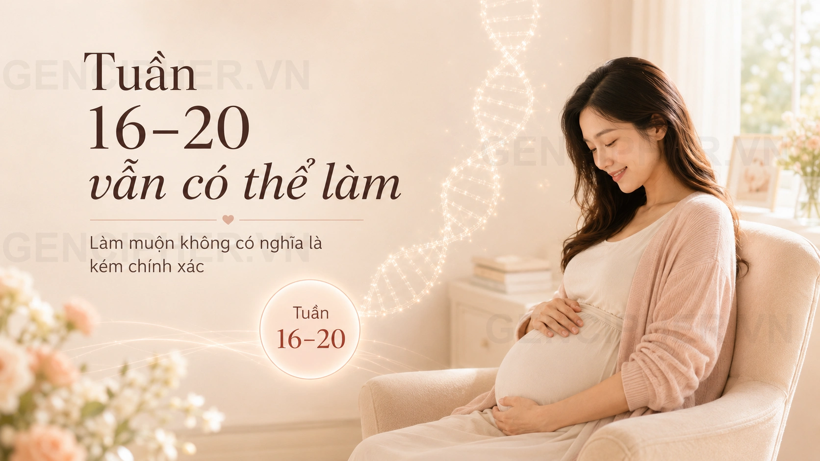 Minh họa 4. Làm NIPT muộn có kém chính xác hơn không? Có phải càng làm muộn càng tốt?
