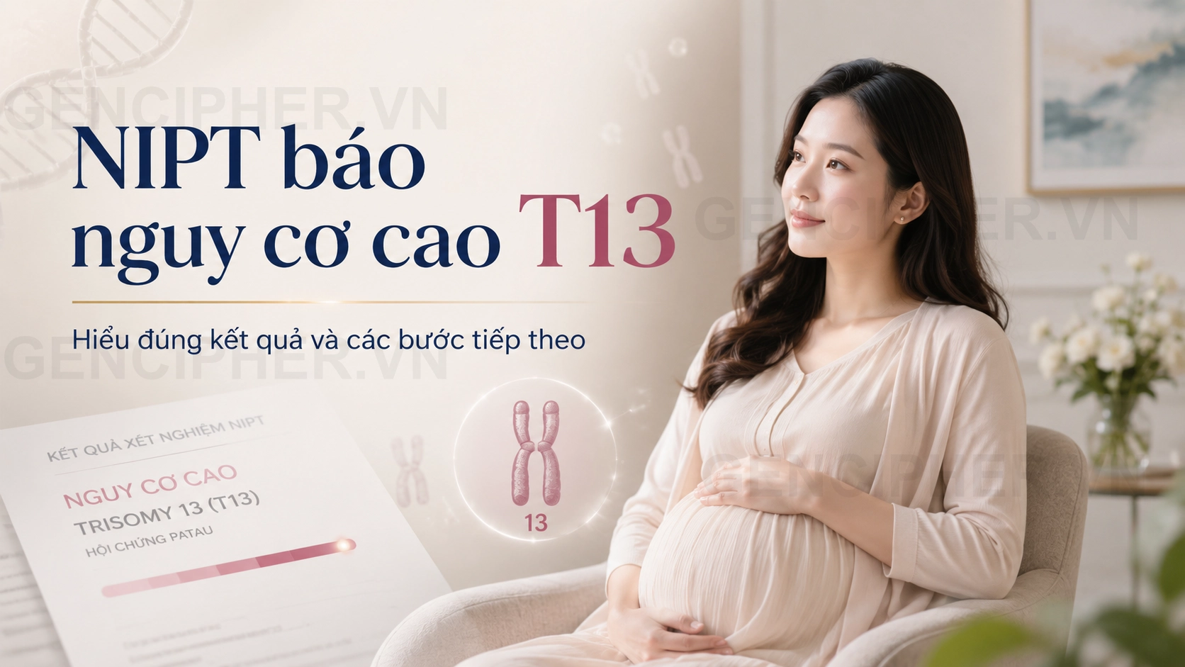 NIPT báo nguy cơ cao T13 cần làm gì? - GEN CIPHER
