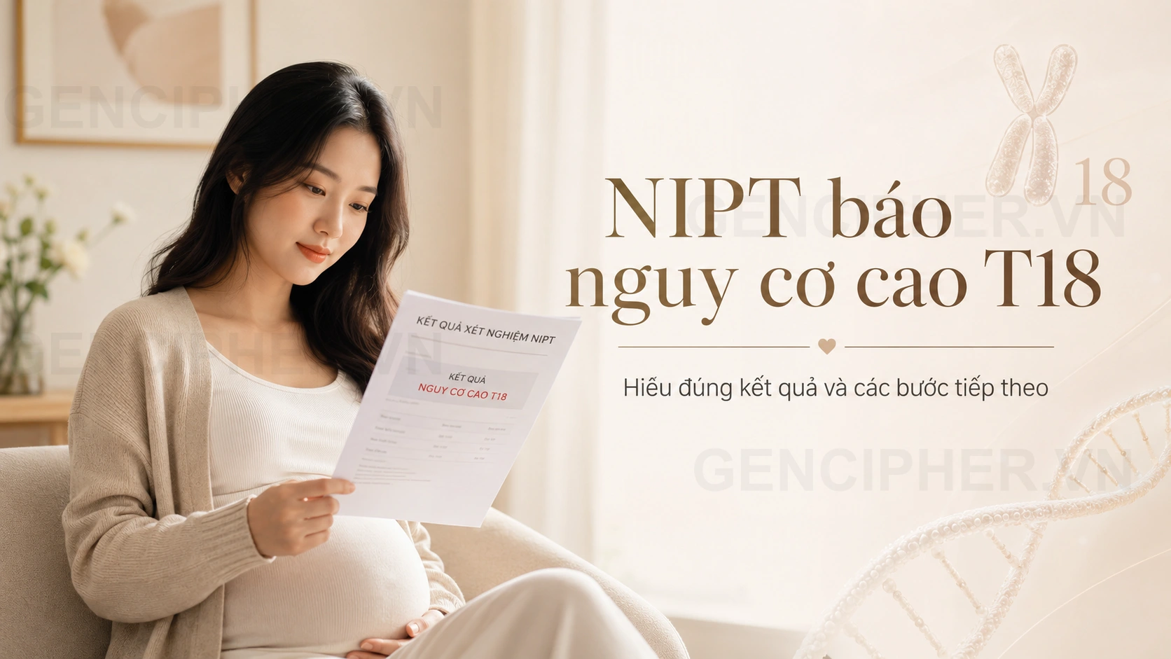 NIPT báo nguy cơ cao T18 cần làm gì? - GEN CIPHER