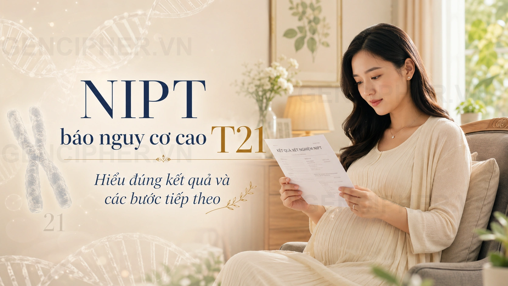 NIPT báo nguy cơ cao T21 cần làm gì tiếp theo? - GEN CIPHER
