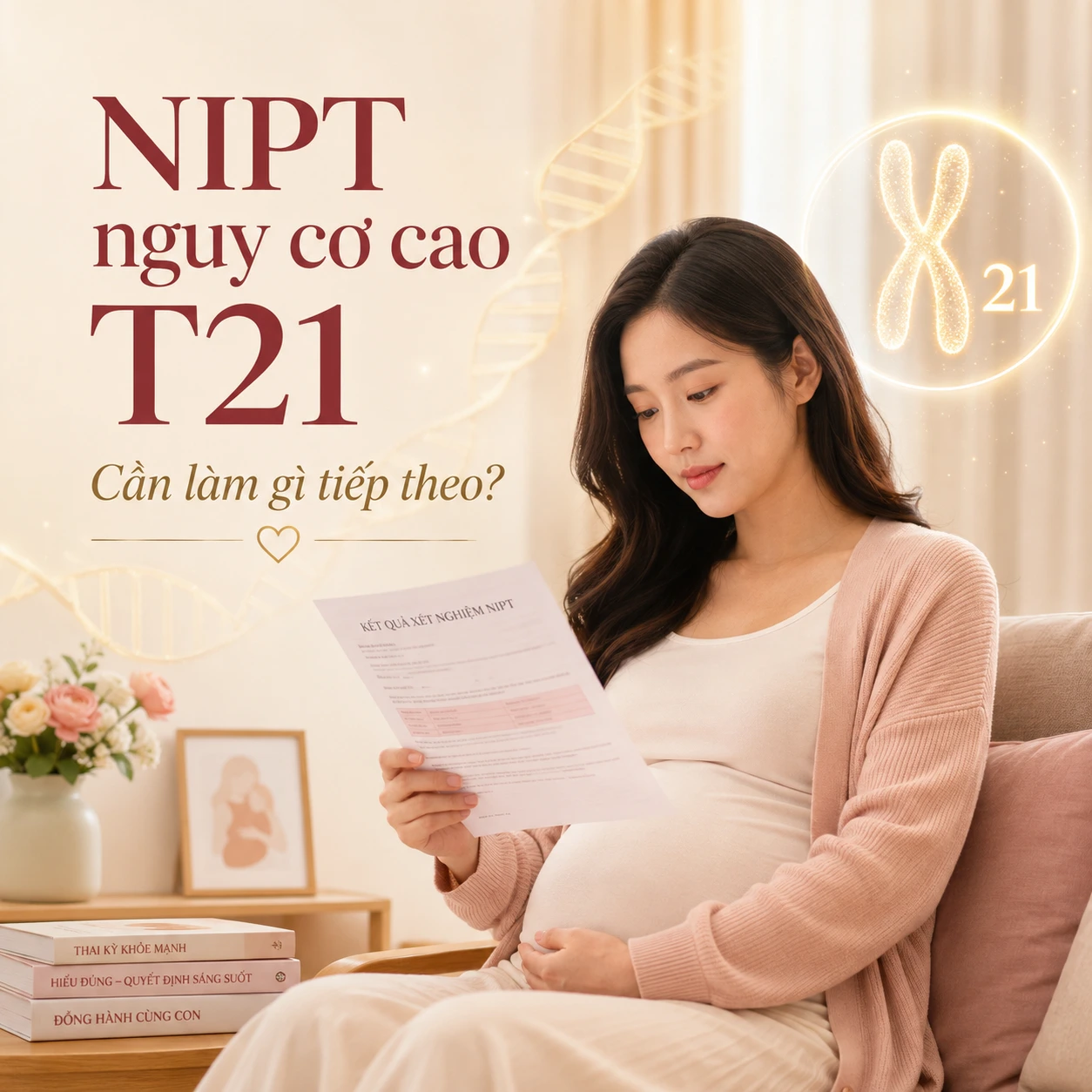NIPT báo nguy cơ cao Trisomy 21 (T21) cần làm gì tiếp theo?