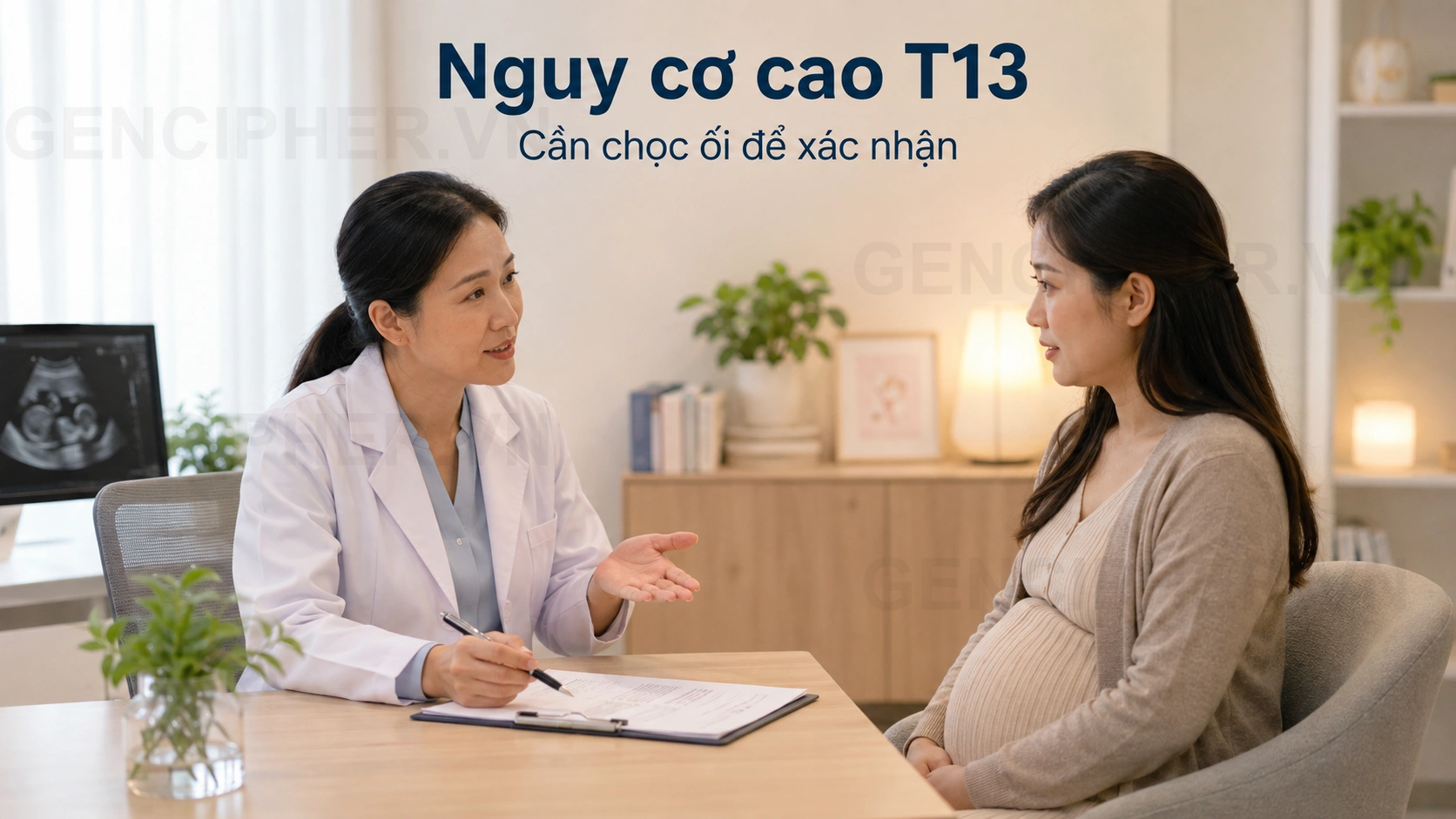 Minh họa 5. Hướng xử lý y khoa khi có kết quả NIPT Trisomy 13