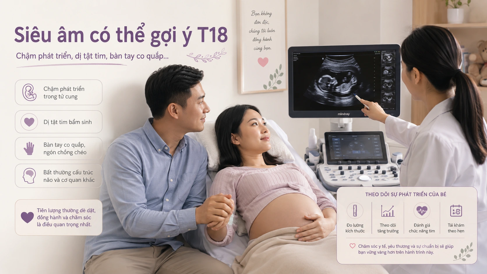 Minh họa 3. Biểu hiện y khoa và tiên lượng của thai nhi mắc Trisomy 18