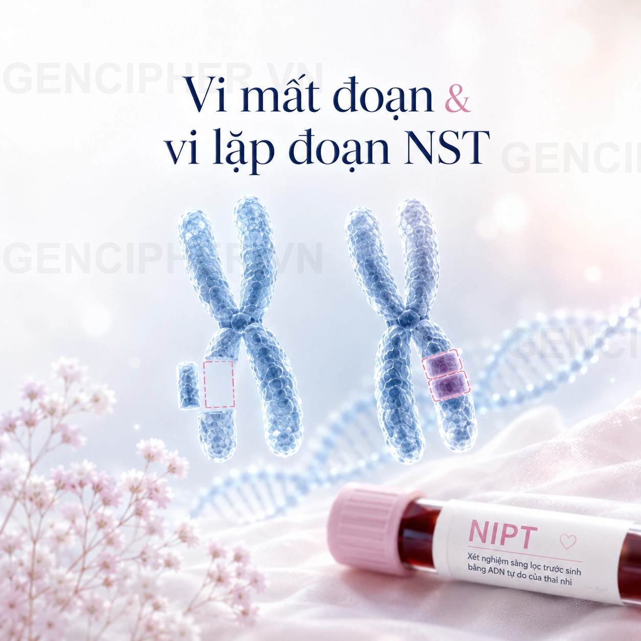 Vi mất đoạn và vi lặp đoạn nhiễm sắc thể là gì? NIPT có sàng lọc được không?