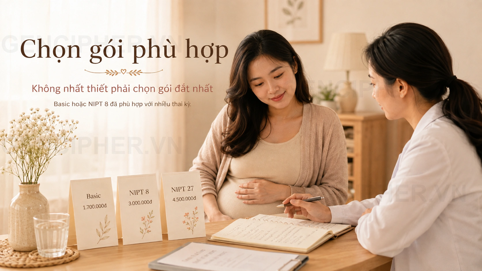 Minh họa 3. NIPT Gencare 8 – 3.000.000đ