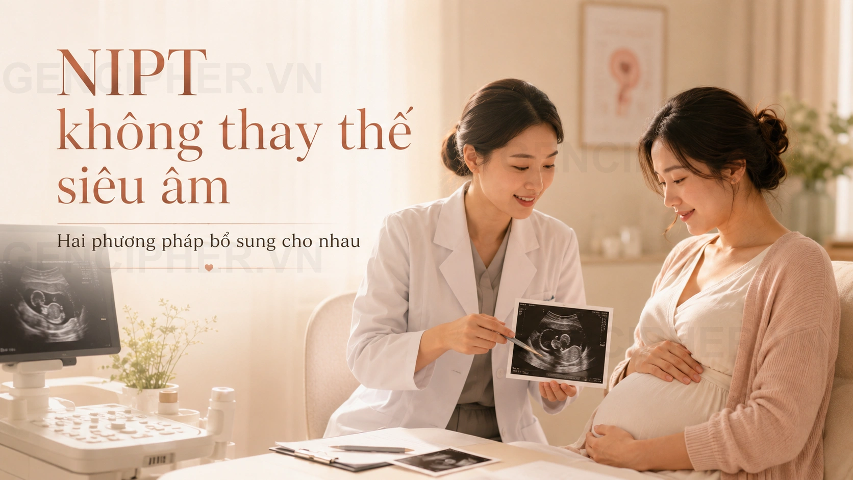Minh họa 3. NIPT khác gì so với Siêu âm và Chọc ối?