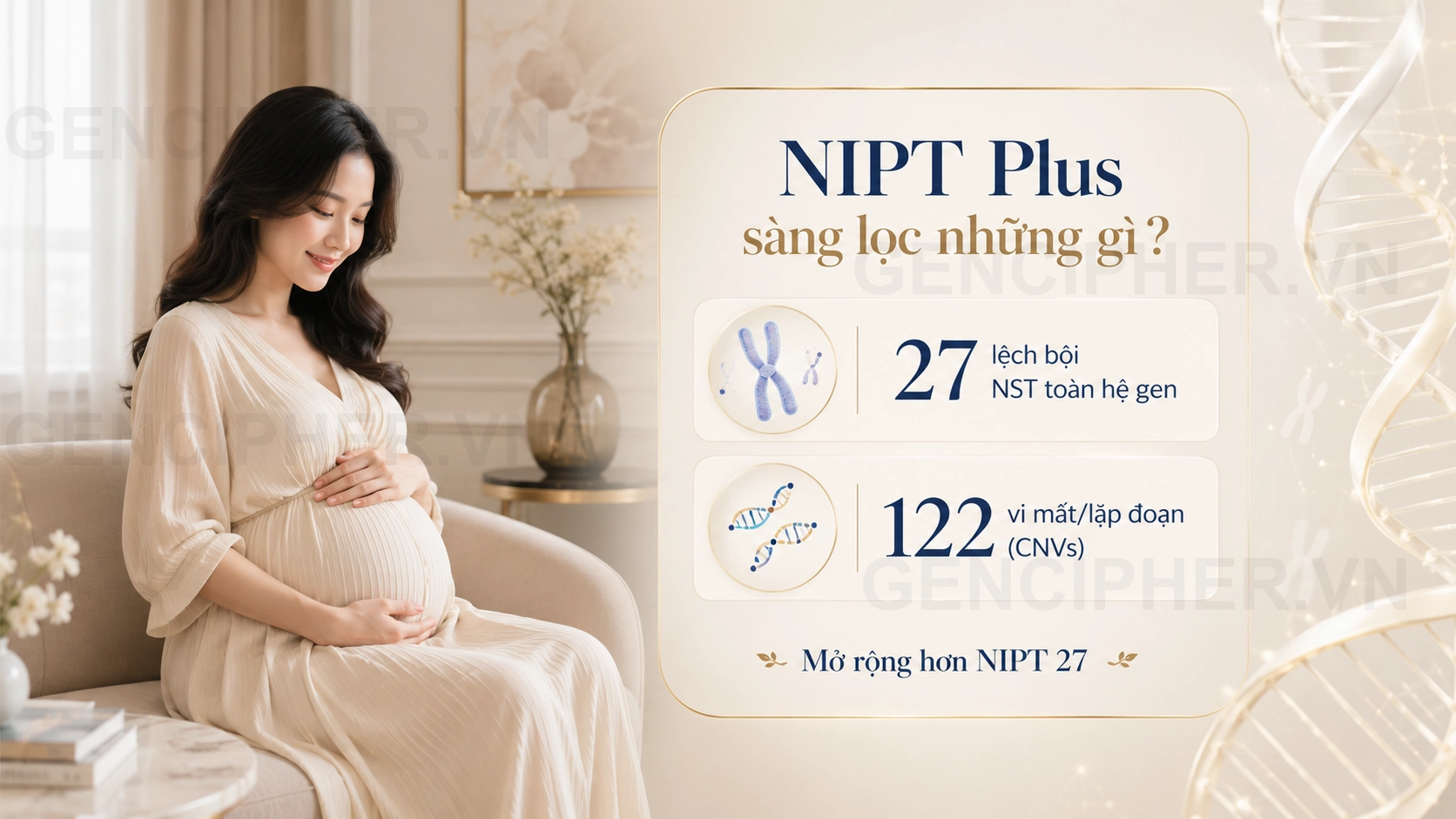 Minh họa NIPT Gencare Plus sàng lọc những gì?