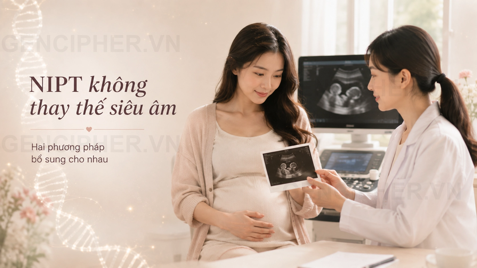 Minh họa 3. Mối liên hệ giữa NIPT và Siêu âm Thai