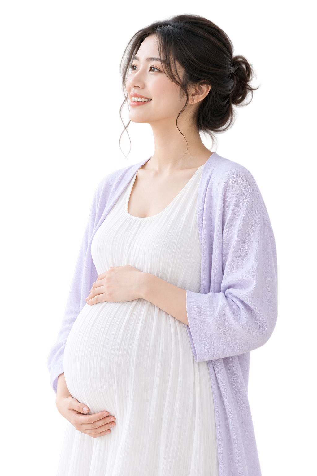 Mẹ bầu minh họa chương trình hỗ trợ NIPT
